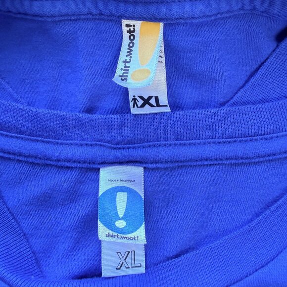 Shirt.Woot! Graphic T-Shirts Mens XL 2-Pack Blue Cotton Fun Prints - Picture 8 of 11